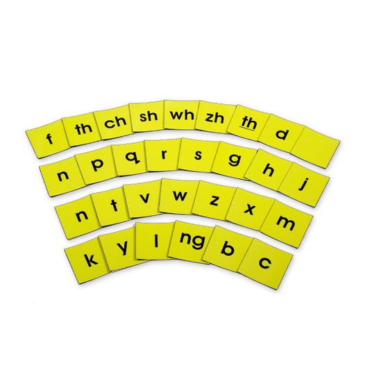 Large Magnetic Consonant Letter Set