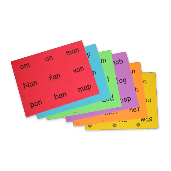 Kindergarten Word Reading Card Set
