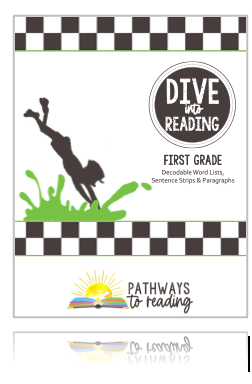 First Grade Dive Into Reading Booklet (Word Lists, Sentence Strips, and Paragraphs)